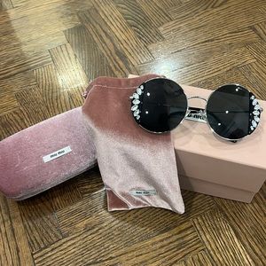 Miu Miu Crystal Sunglasses